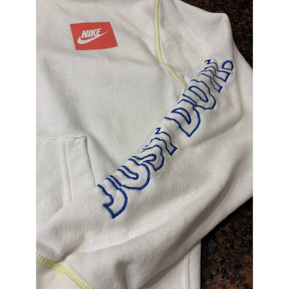 Nike White Hoodie Just Do It Size S - Picture 4 of 6